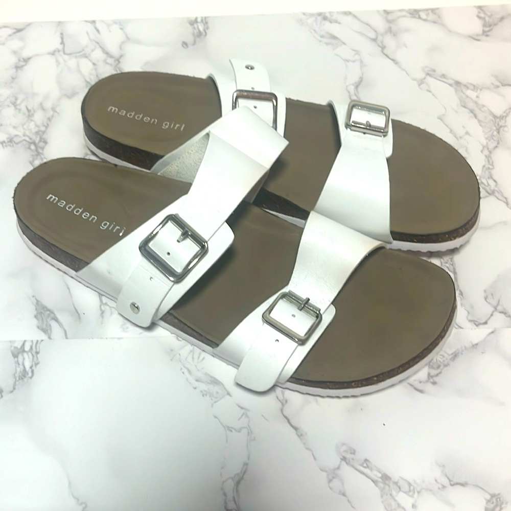 Madden Girl White Sandals Size 11 Women’s